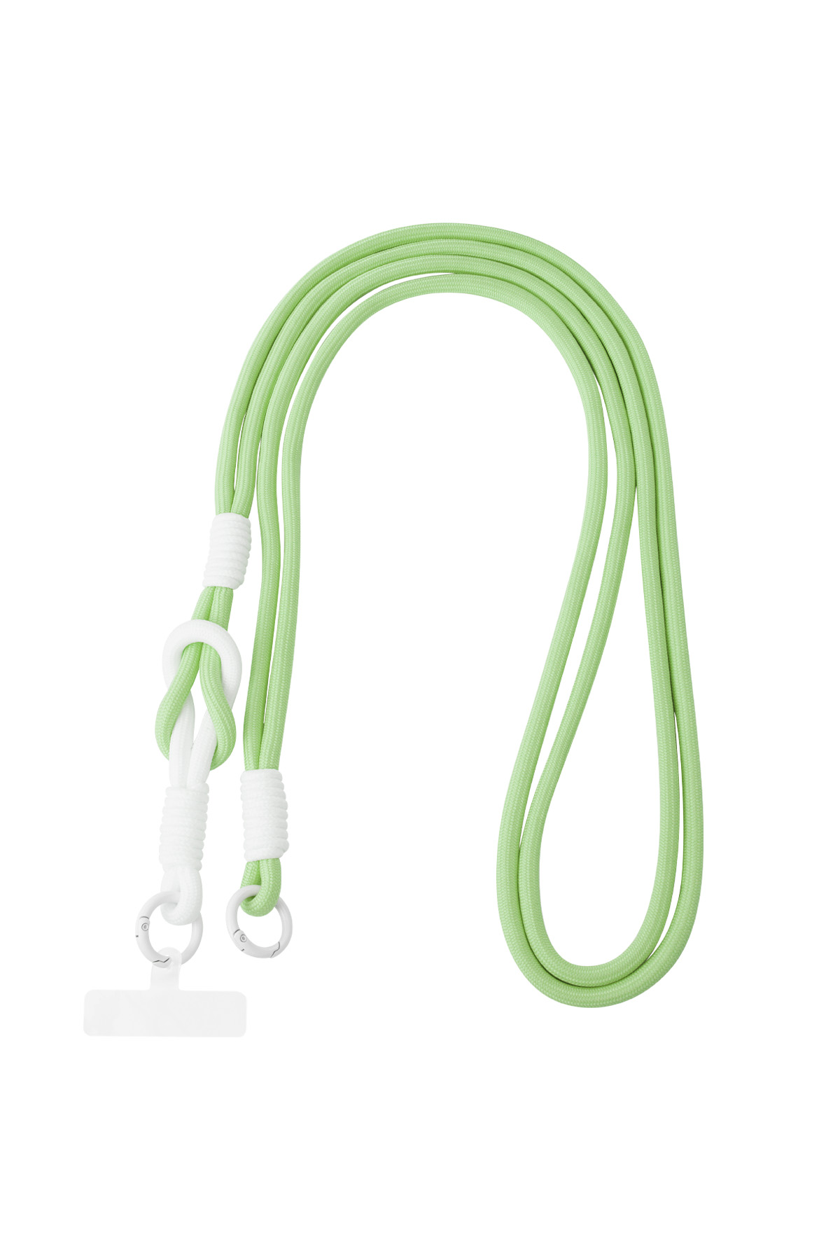 Summer telephone cord - green & white h5 