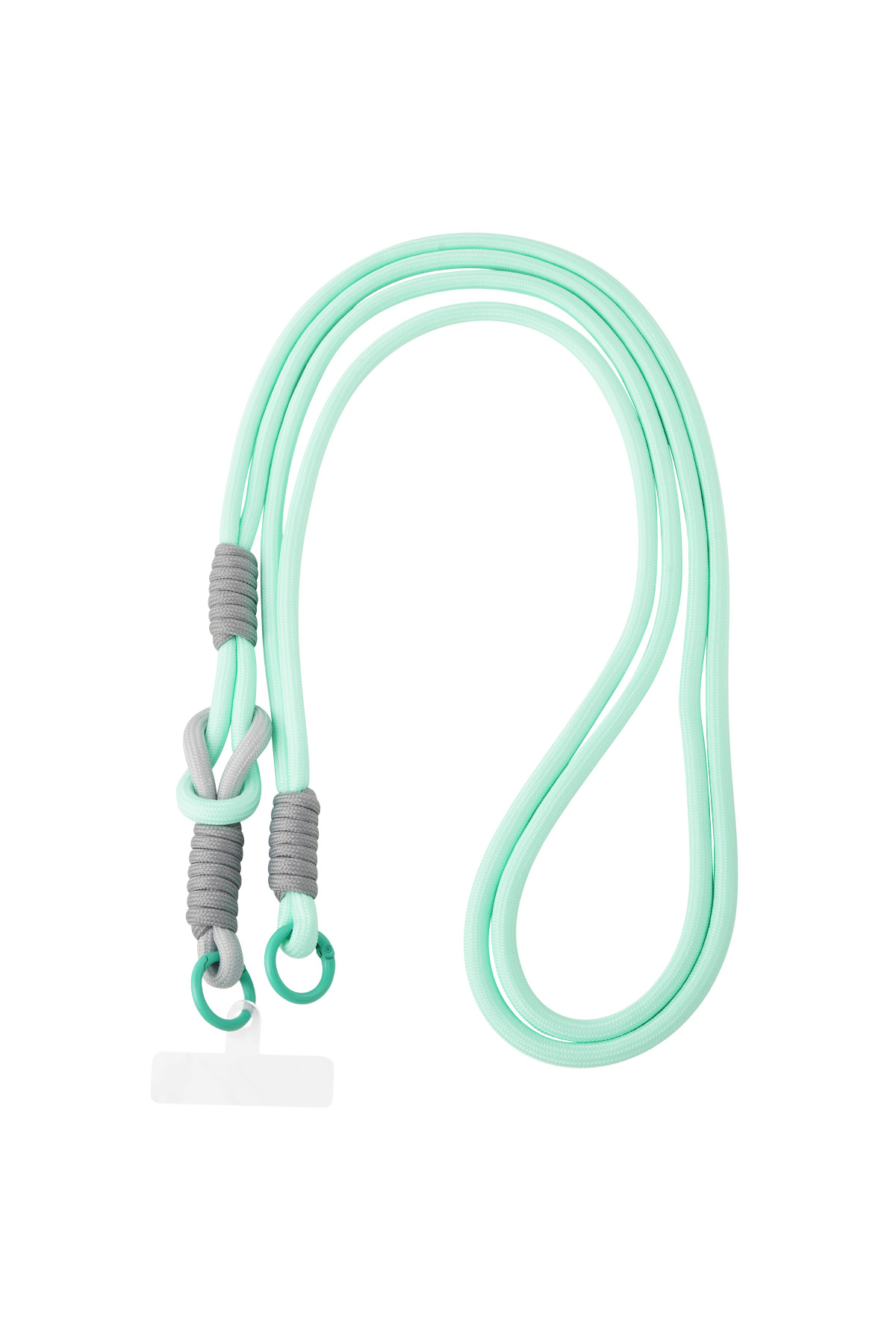 Summer telephone cord - mint & gray h5 