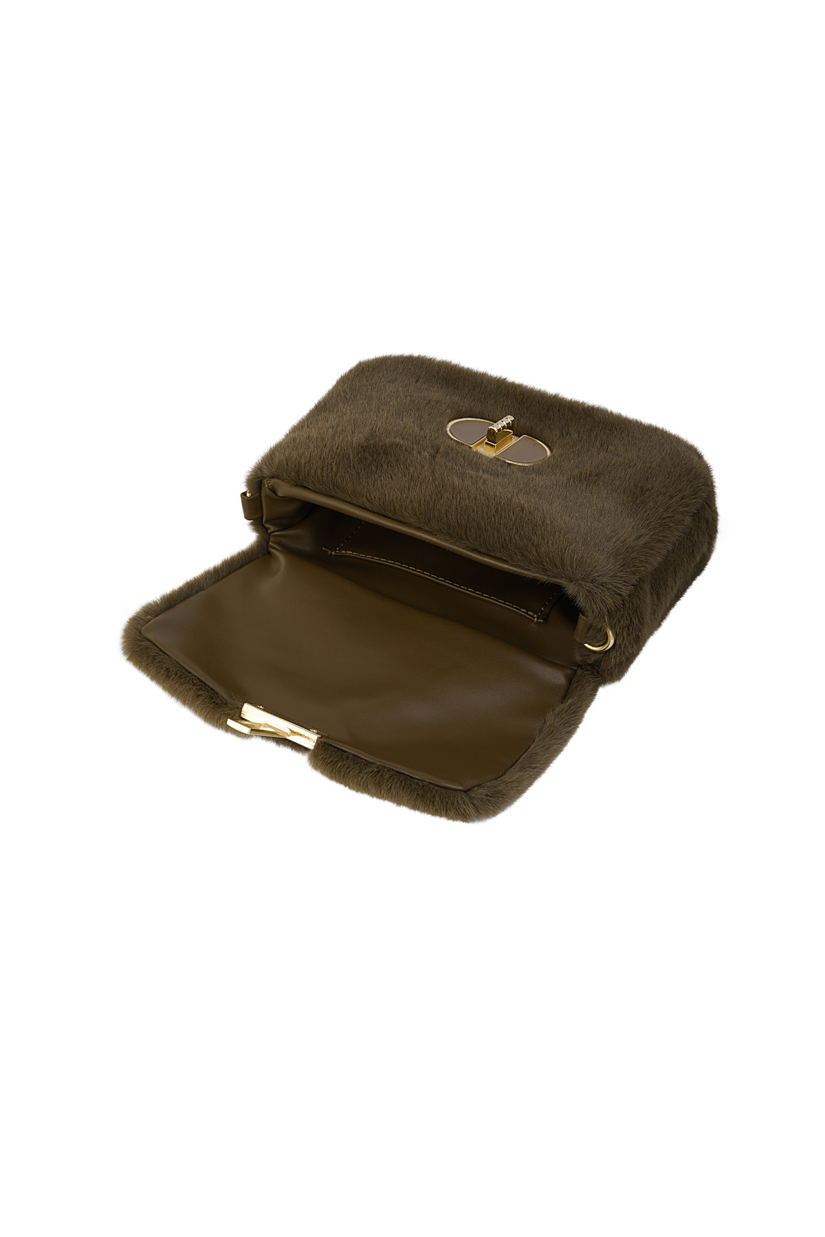 Kuschelige Clutch - Kamel h5 Bild6