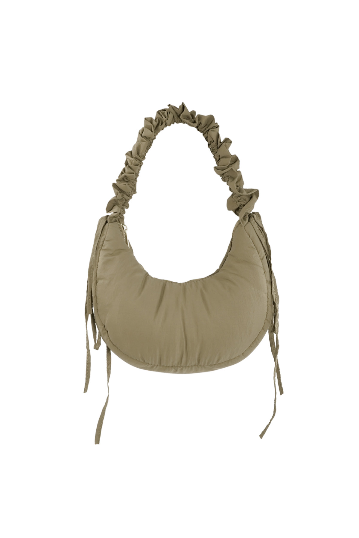 Bolso circular con nudos - Verde h5 