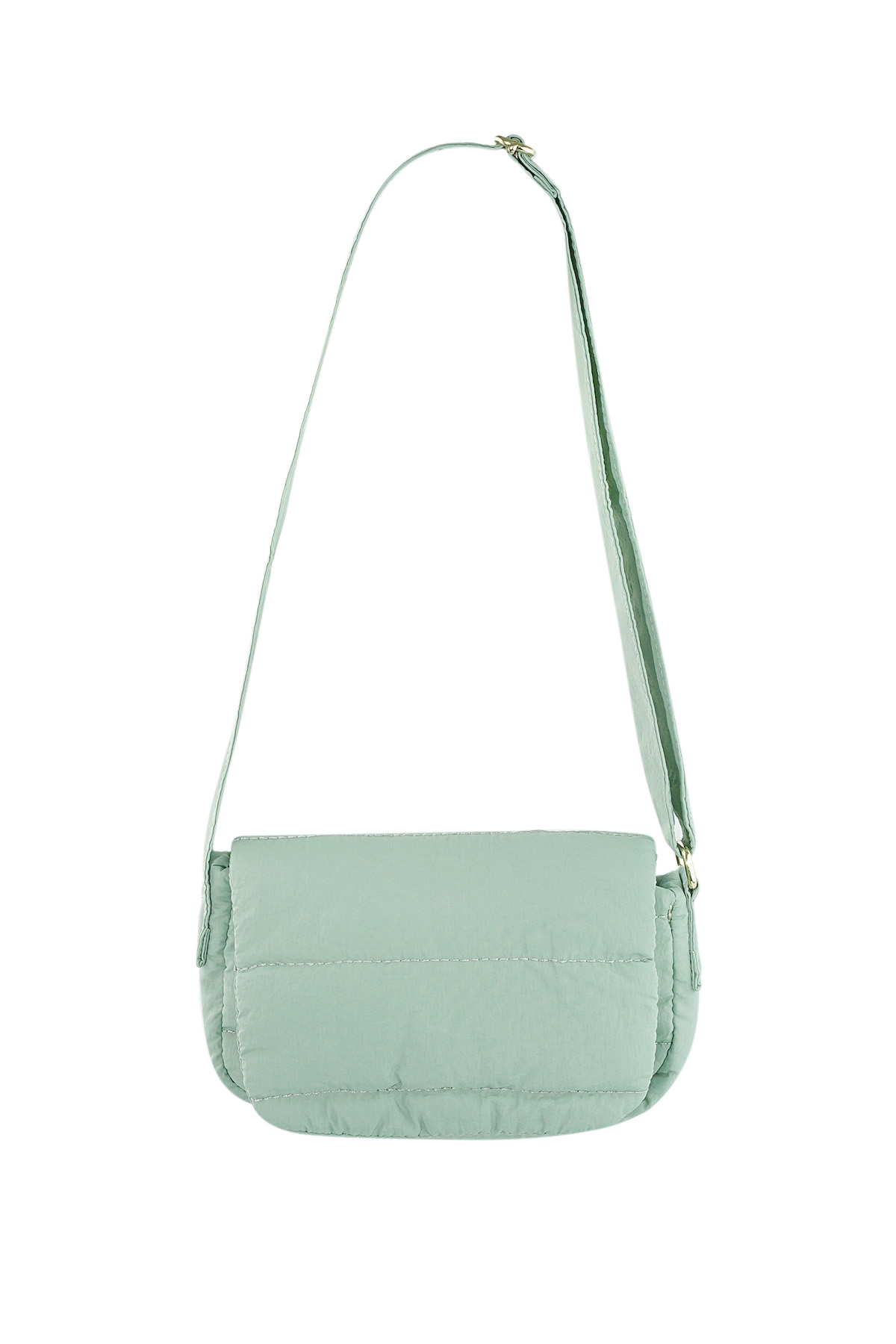 Bolsa puffy preciosa - verde pavo real h5 Imagen4