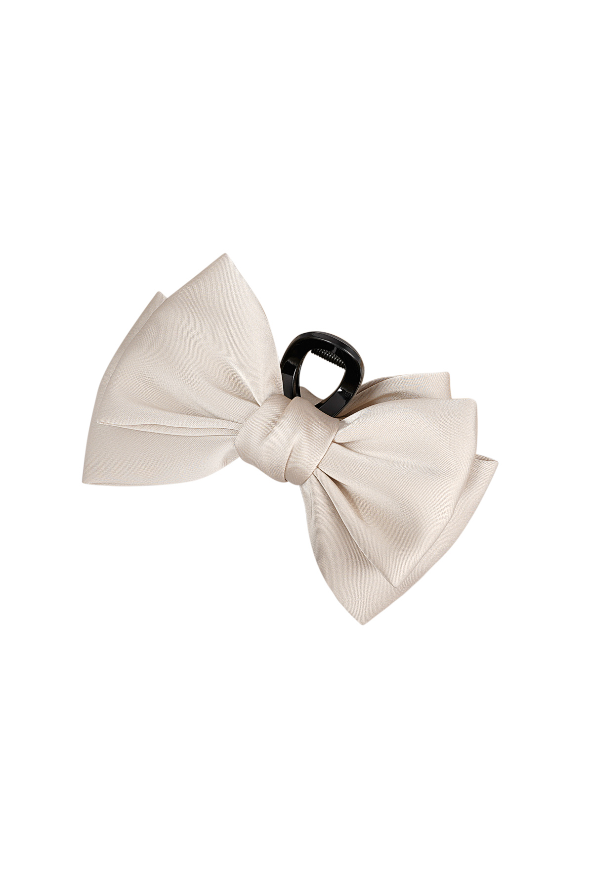 Hair clip bow - beige h5 