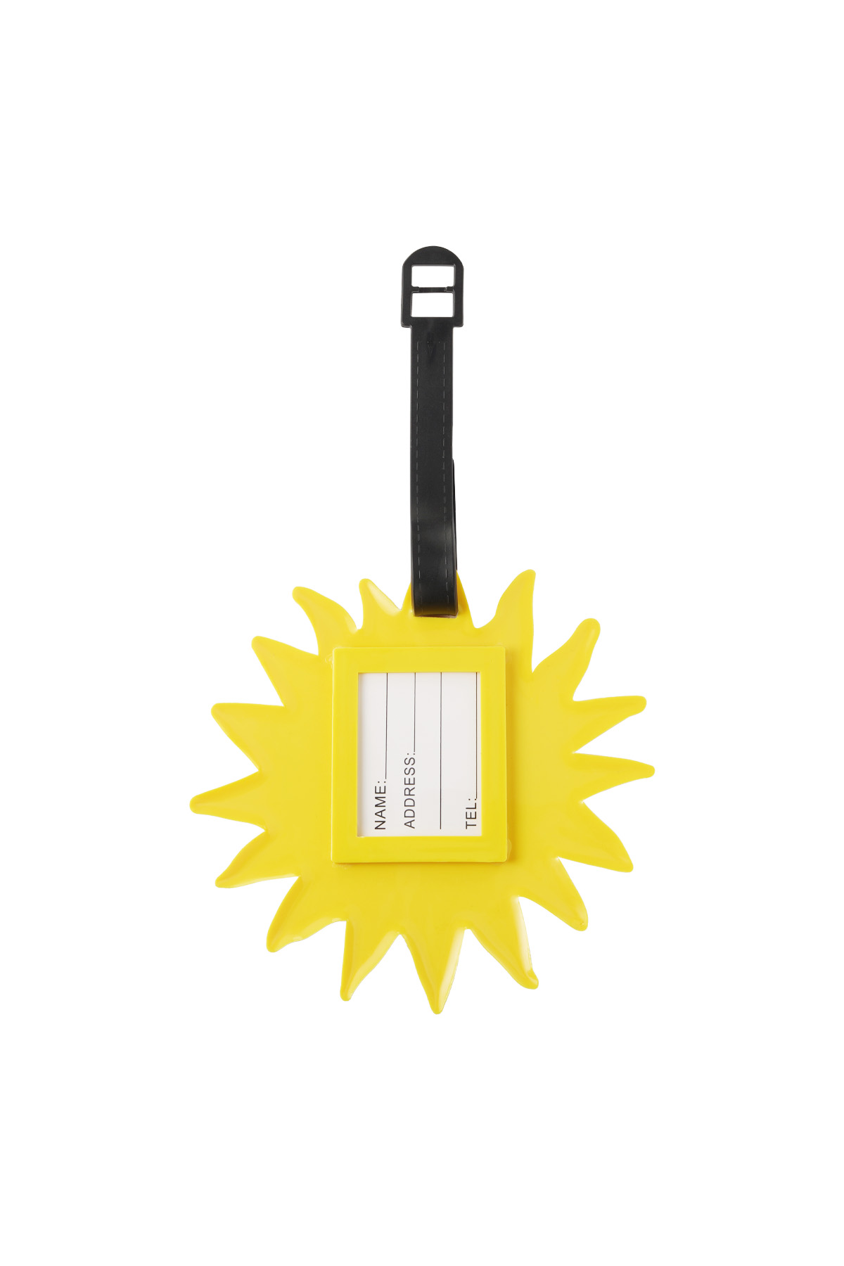 Beach Please suitcase tag - yellow 2