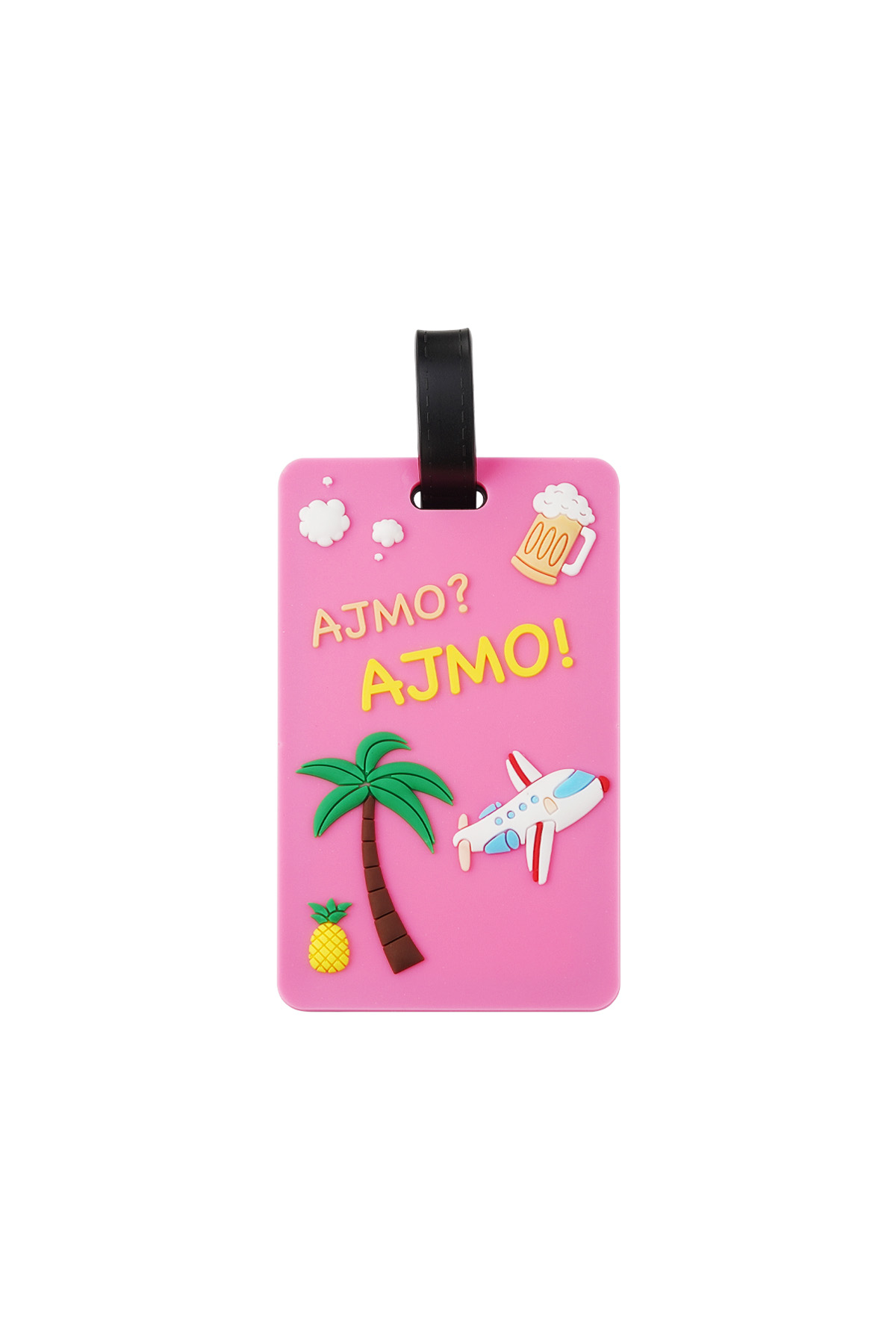 Ajmo! suitcase tag - pink h5 