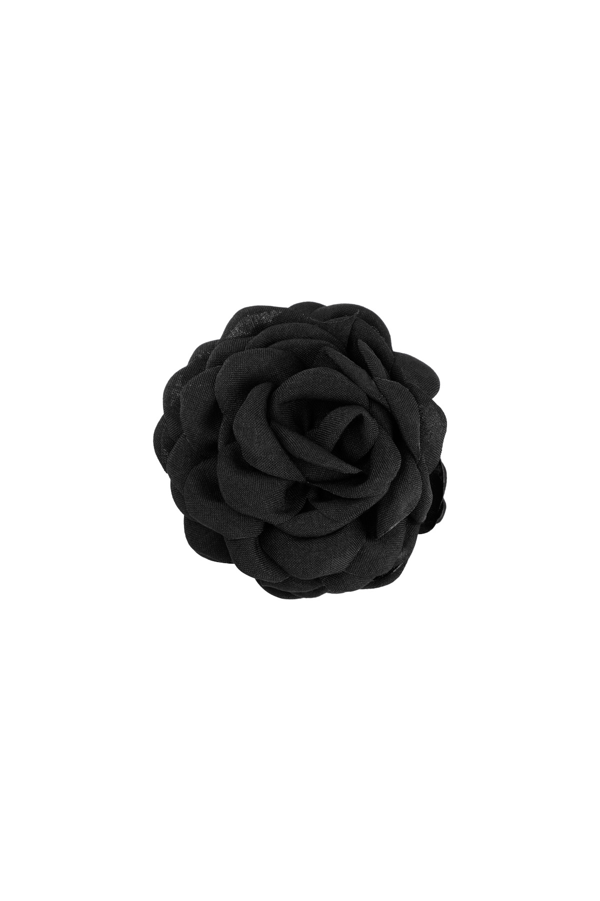 Rose hair clip - black h5 