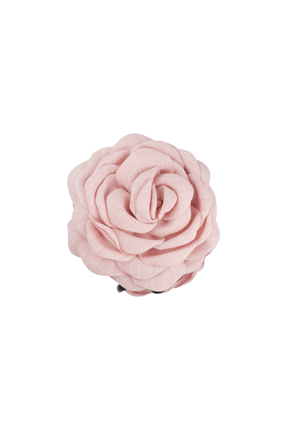 Rose hair clip - pale pink h5 