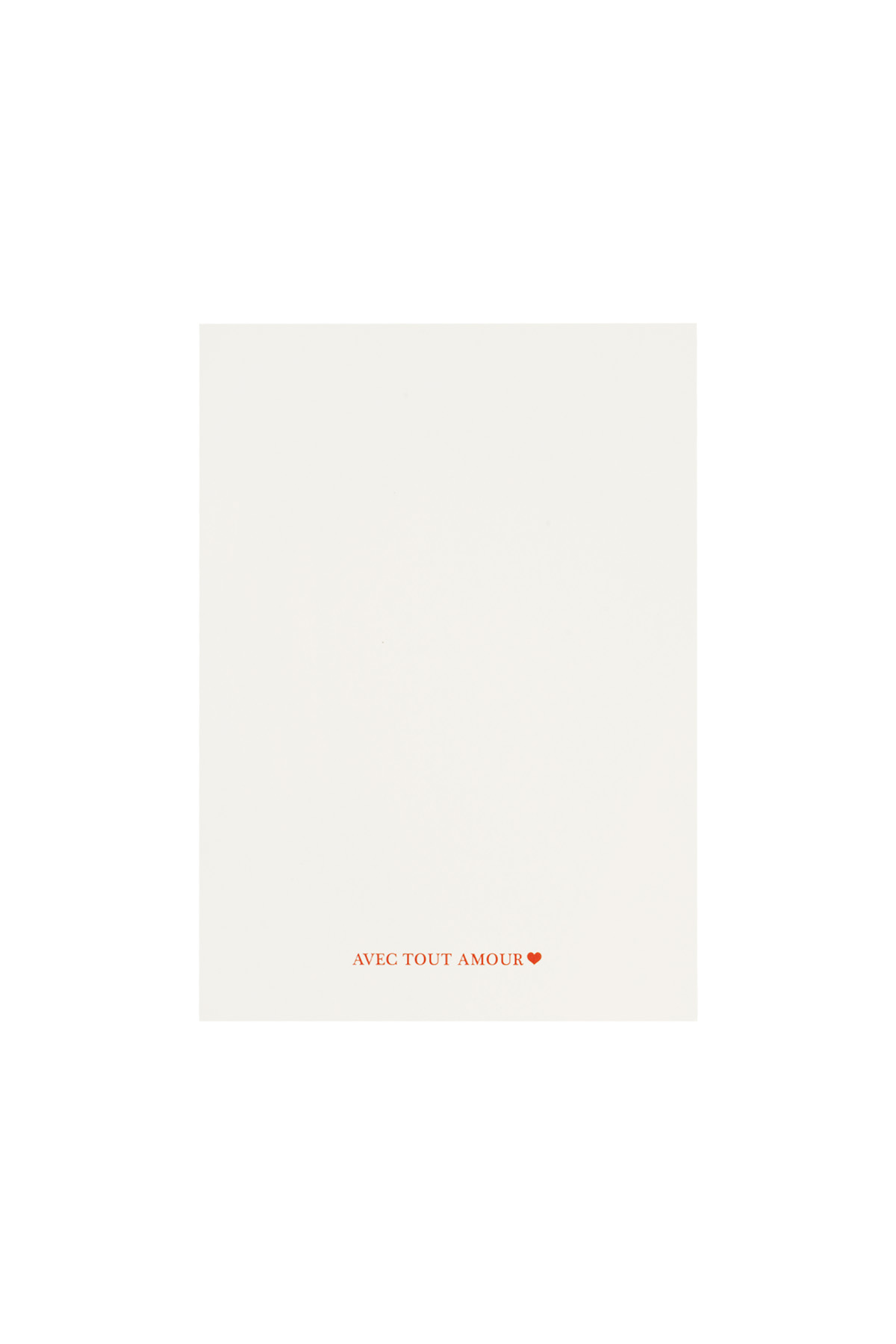 Amour cards - White