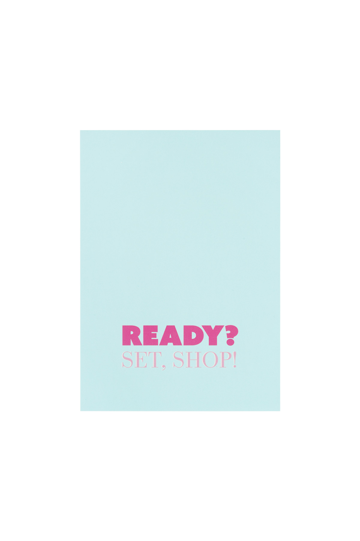 Ready, set, shop cards - Blue 2