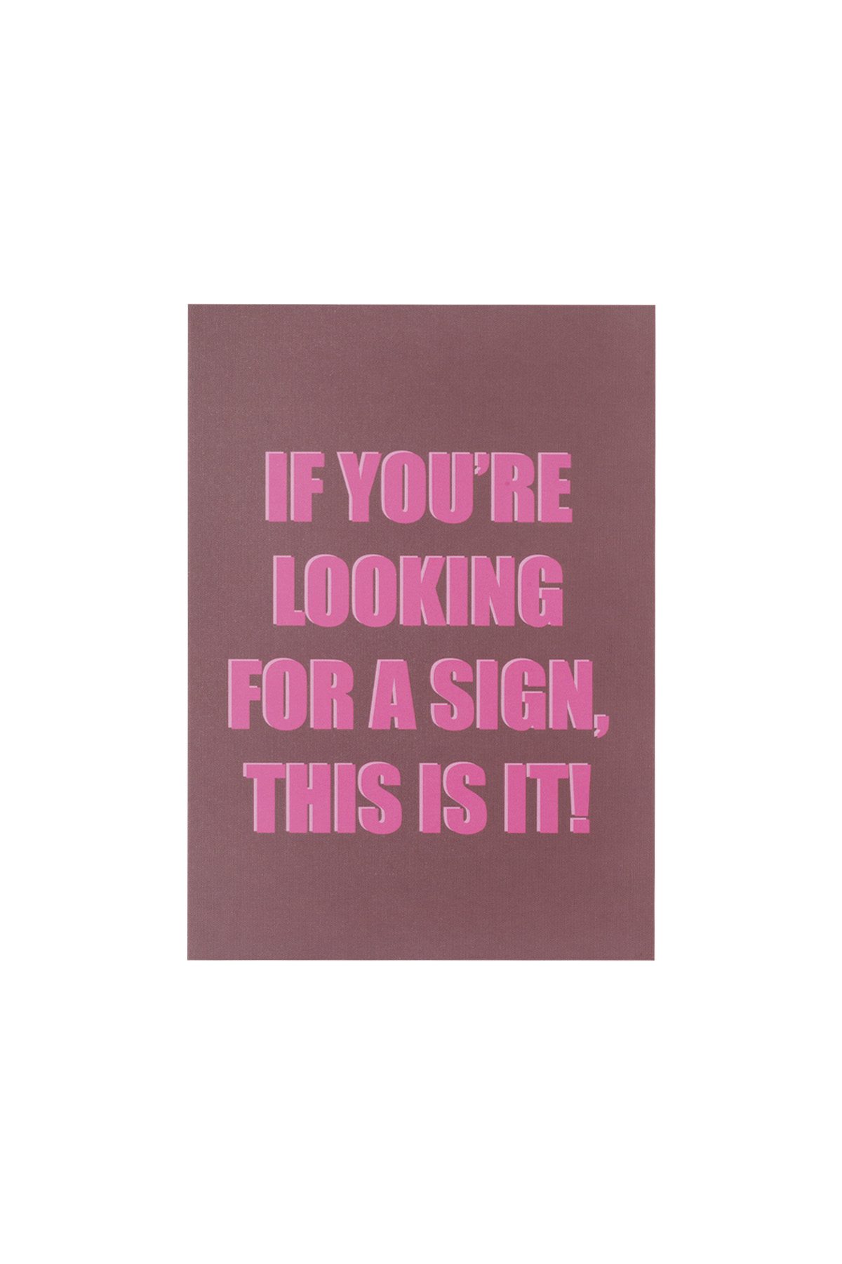 Looking for a sign cards - Wine red 