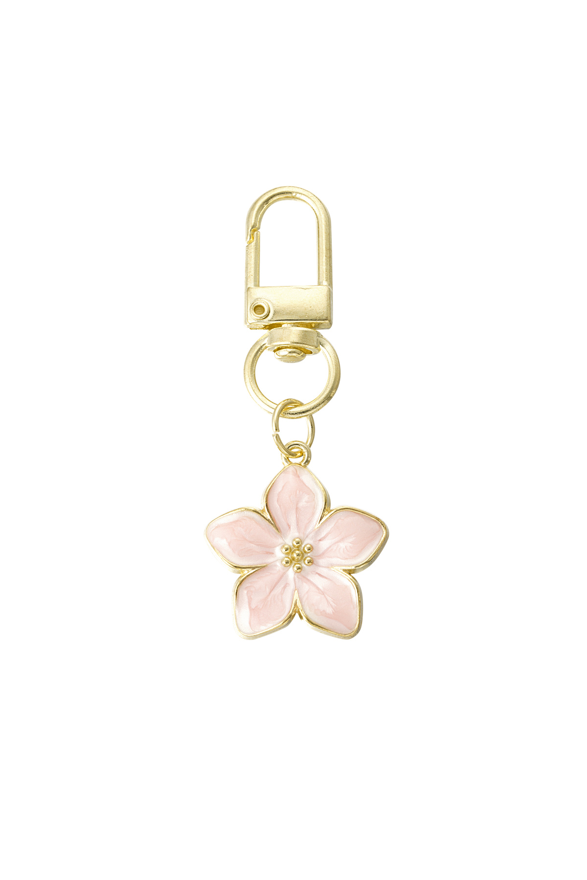 Blossom keyring - light pink