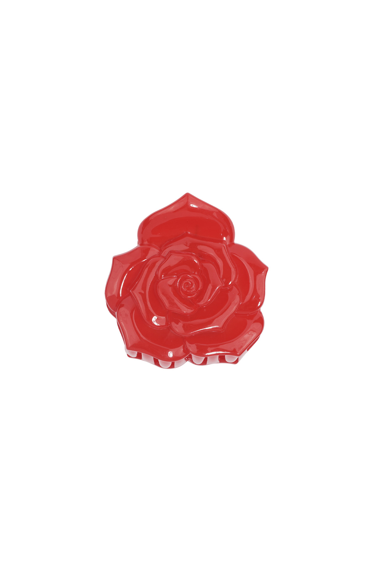 Rose hair clip - red h5 