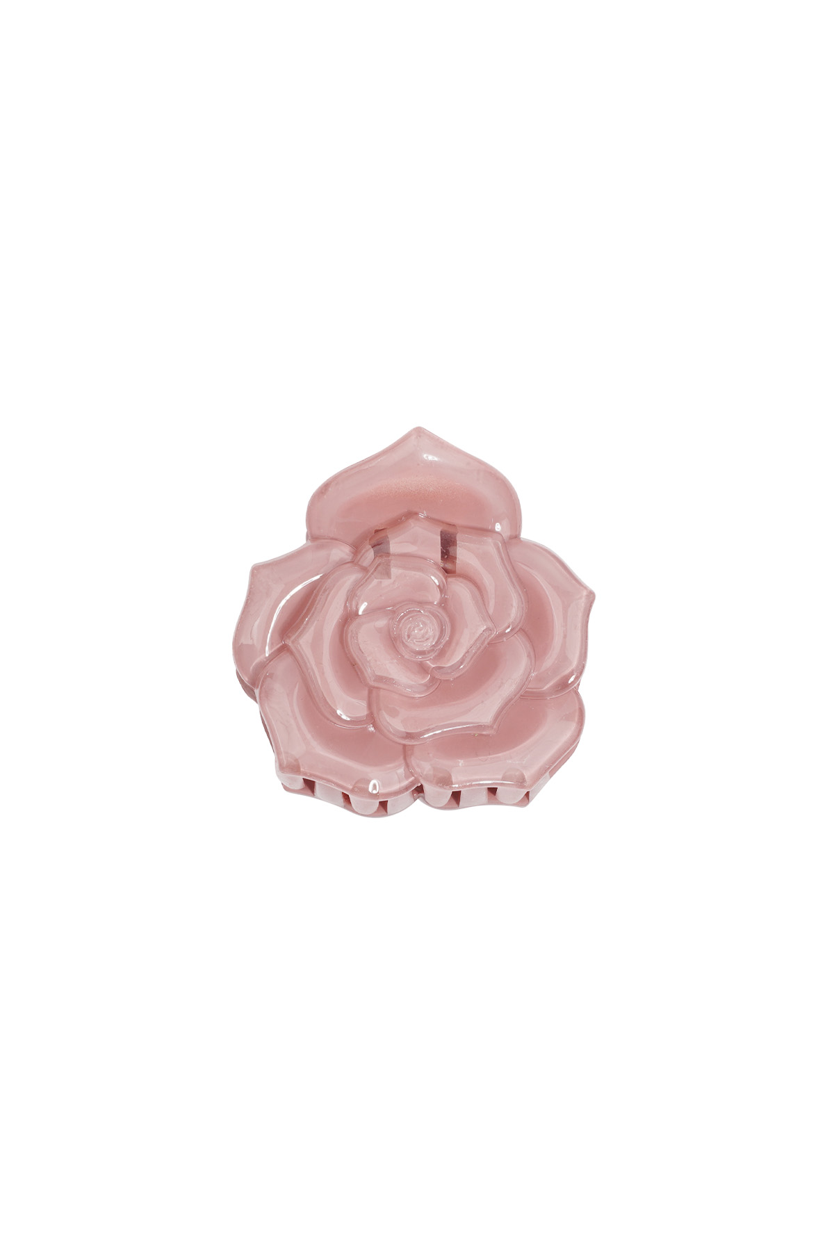 Rose hair clip - pink h5 