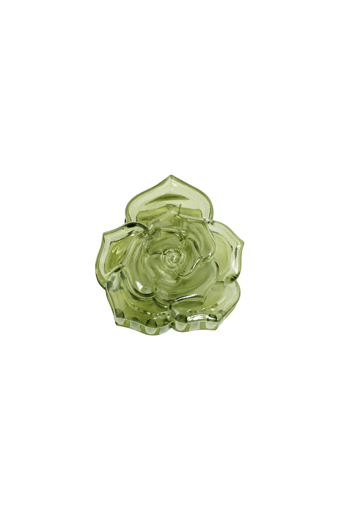 Rose hair clip - green h5 