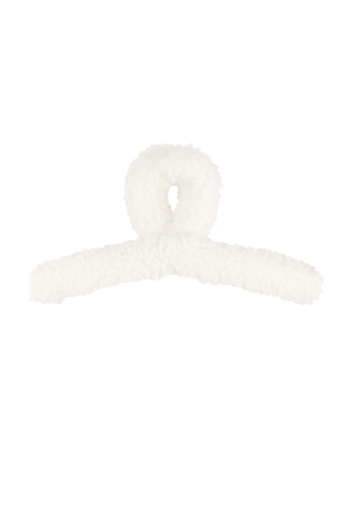 Fermaglio per capelli soffice Teddy - Bianco h5 