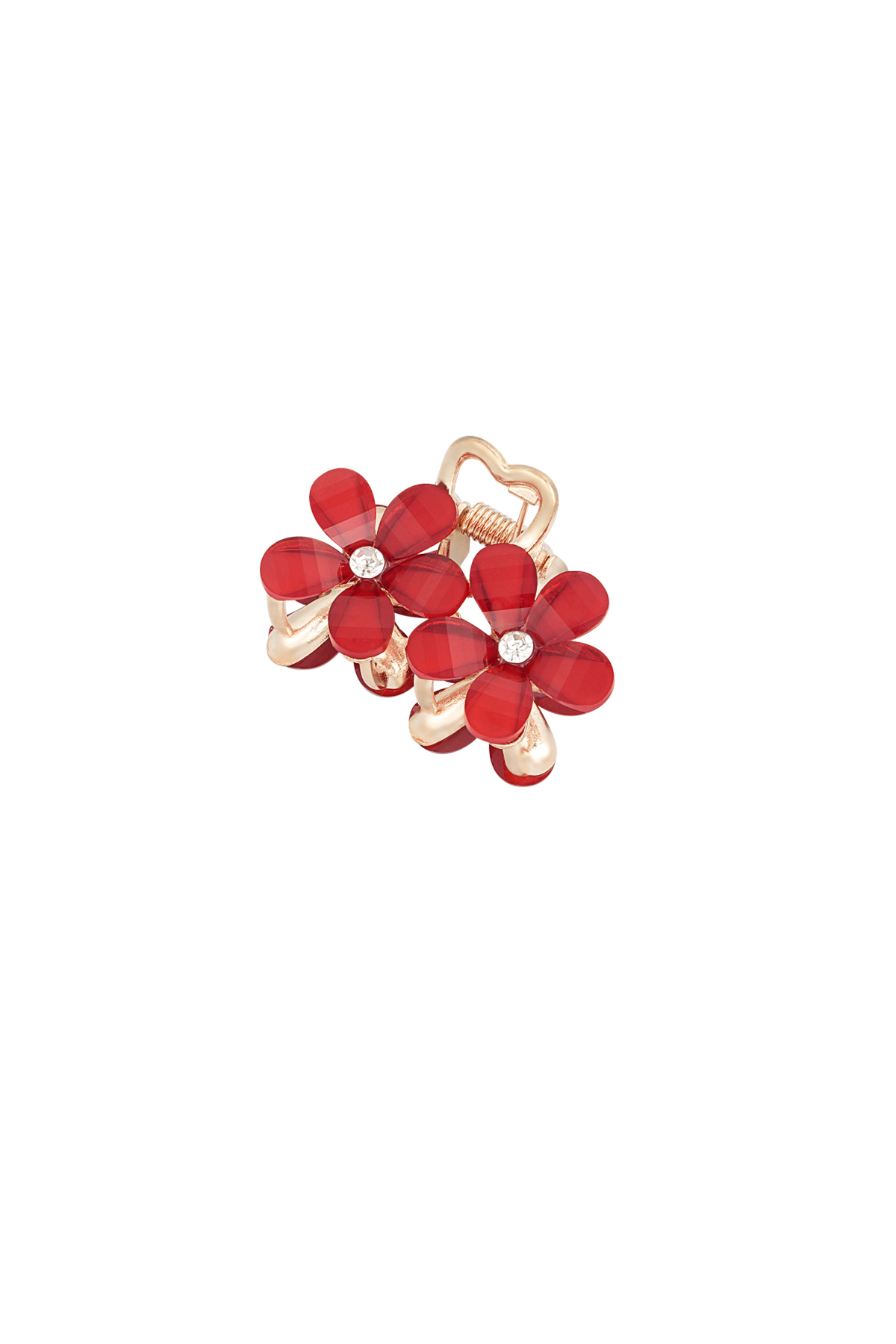 Flower duo haarclip - rood h5 