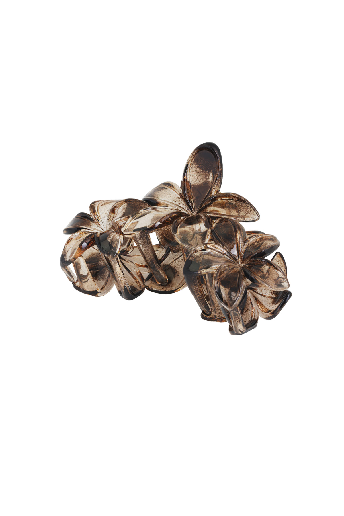 Wildflower hair clip - Brown 2