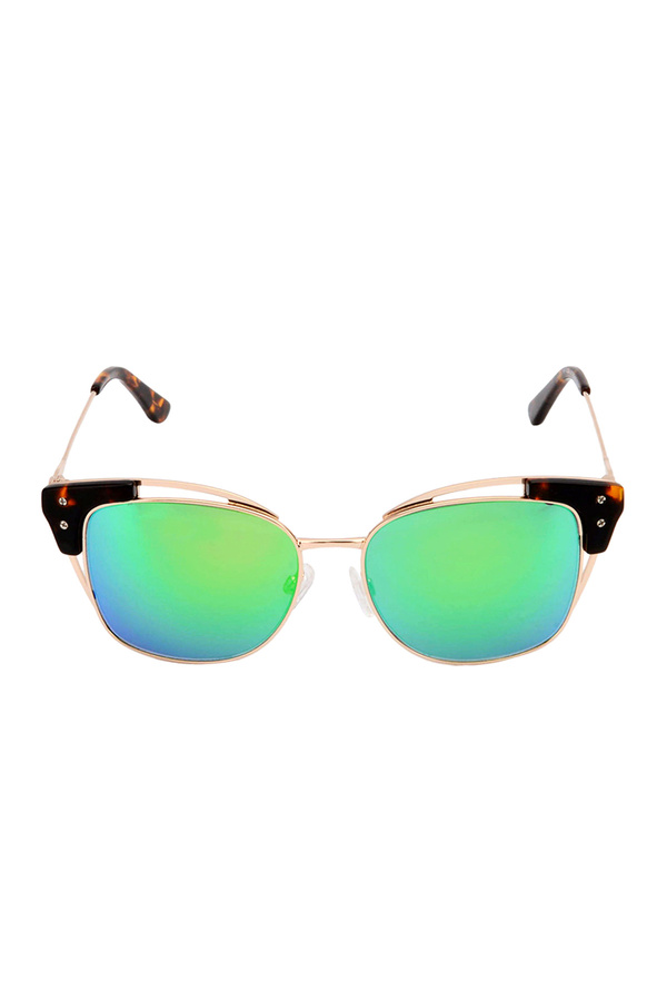Sonnenbrille Fancy Pearl Grün Metall