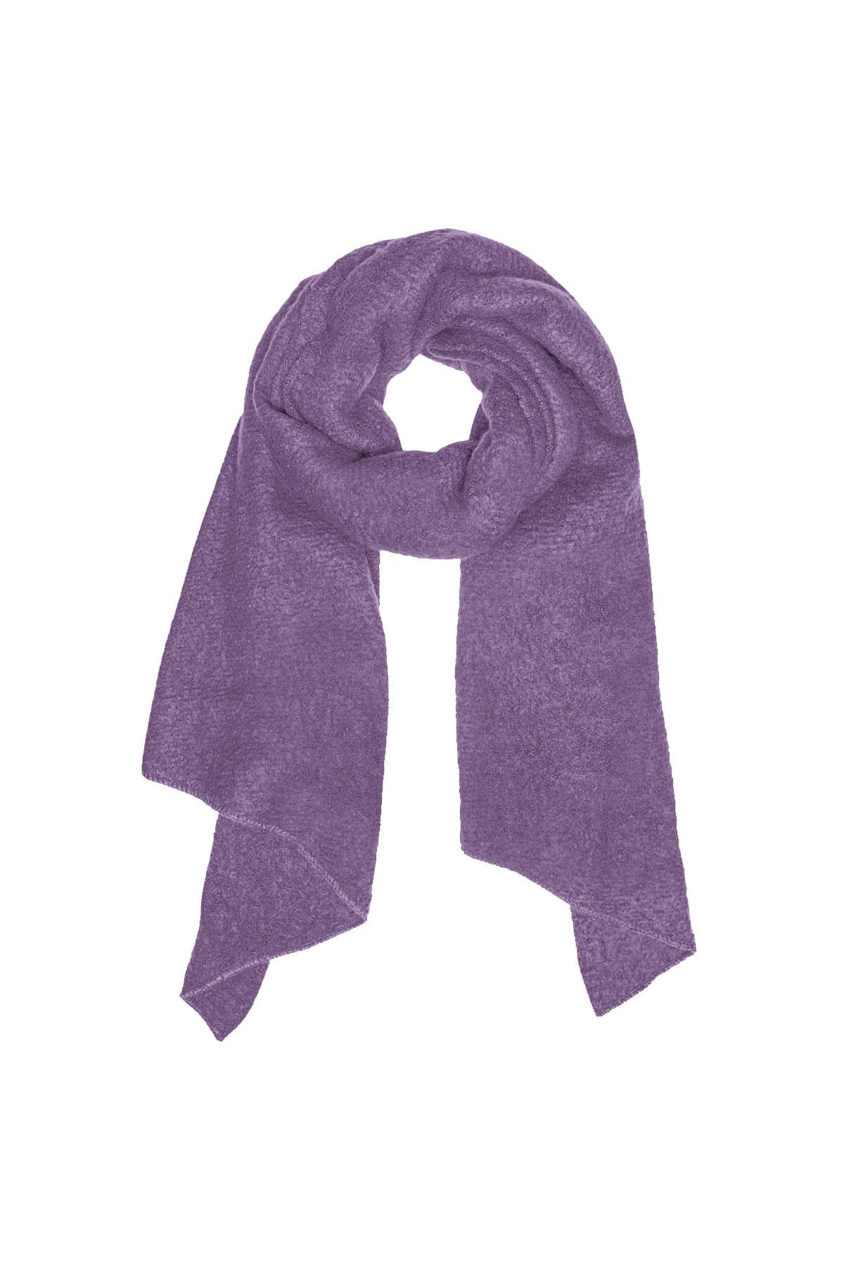 Single-colored winter scarf - purple h5 