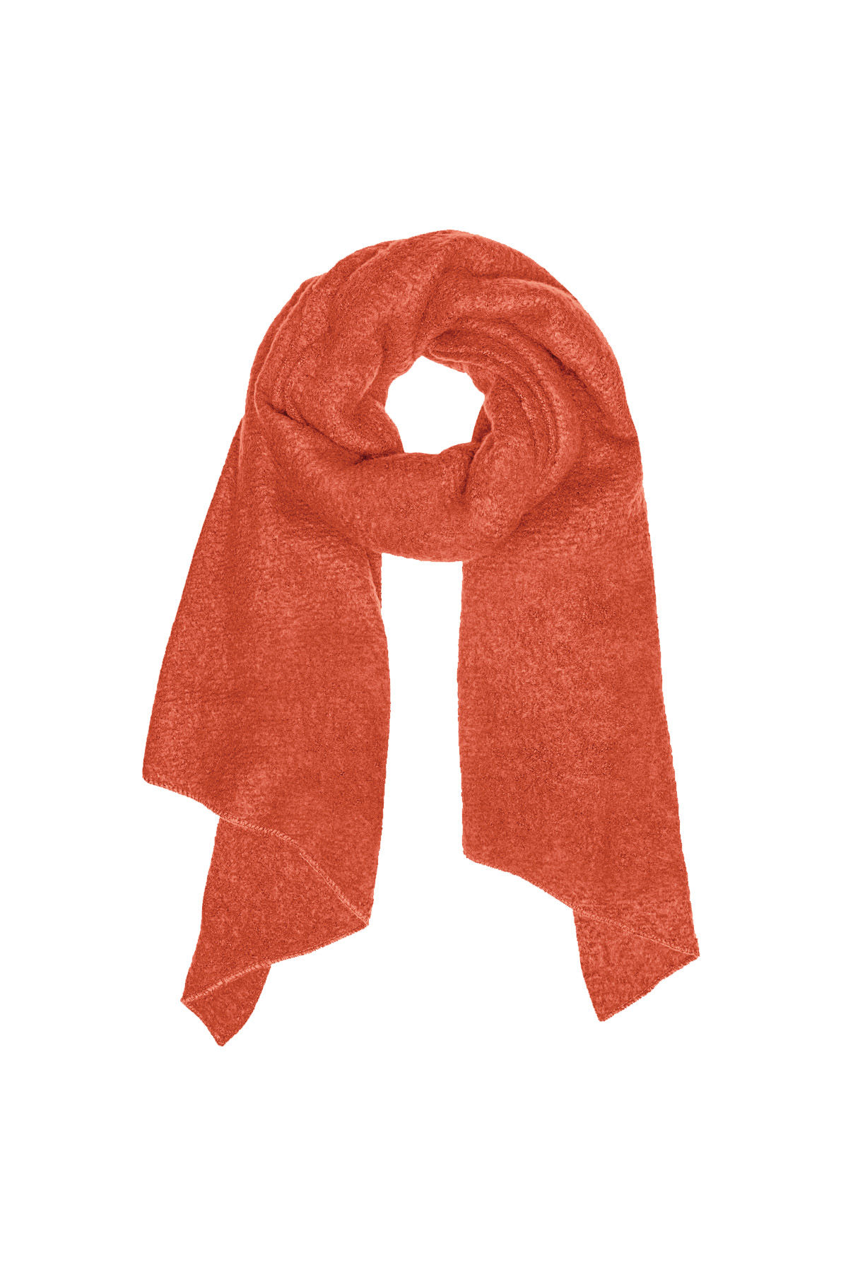 Single-colored winter scarf 