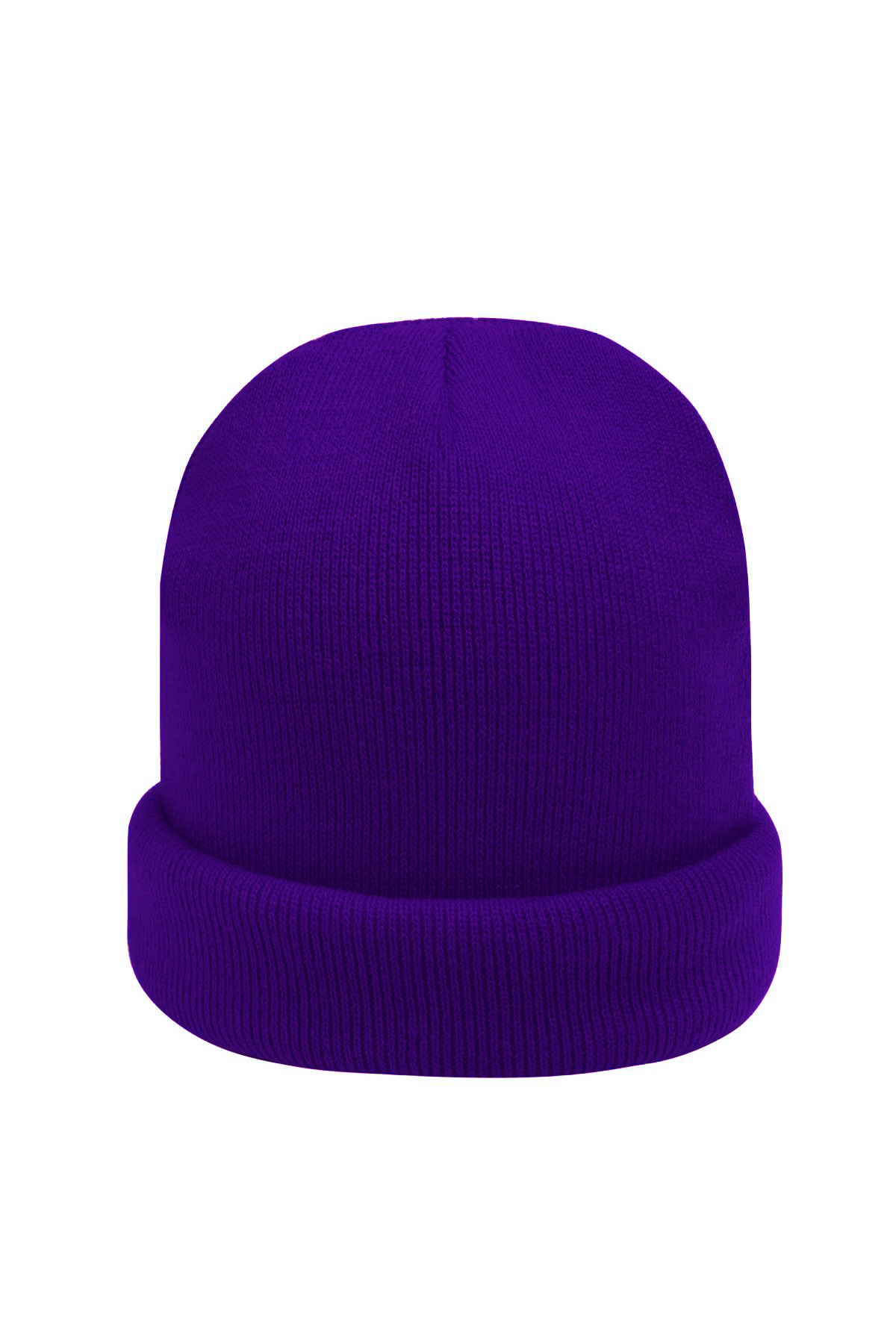 Beanie Rainbow Colors Purple Acrylic h5 