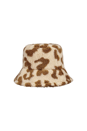 Bucket hat teddy luipaard Bruin Polyester One size h5 