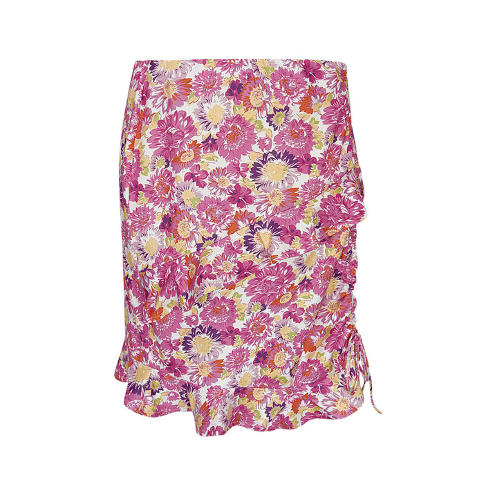Skirt floral print - pink Fuchsia S 