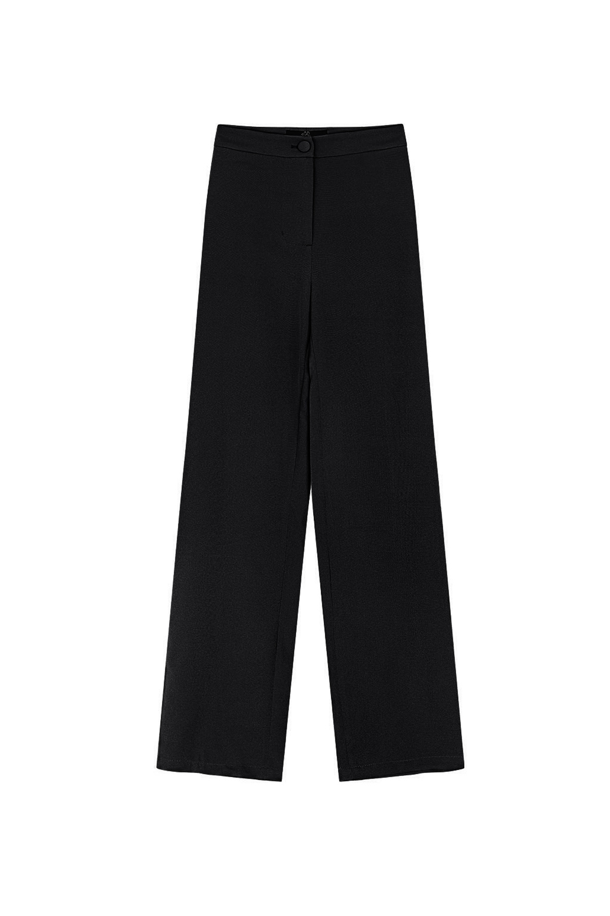 Basic Düz Pantolon - Siyah h5 