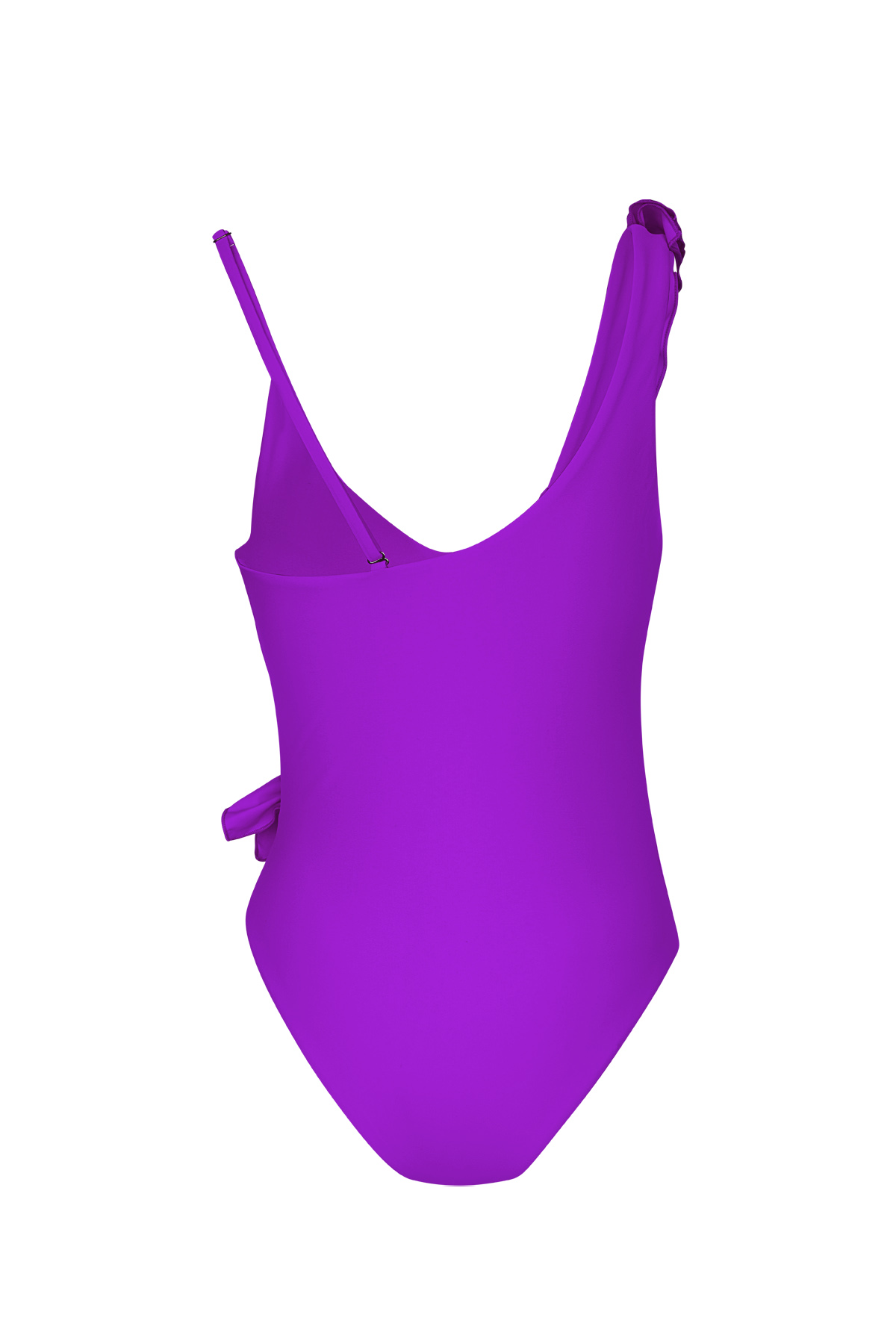 Fırfırlı mayo - mor Purple S Resim6