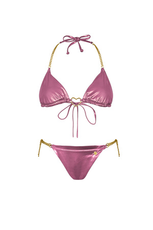 Bikini metallic - Pink L h5 