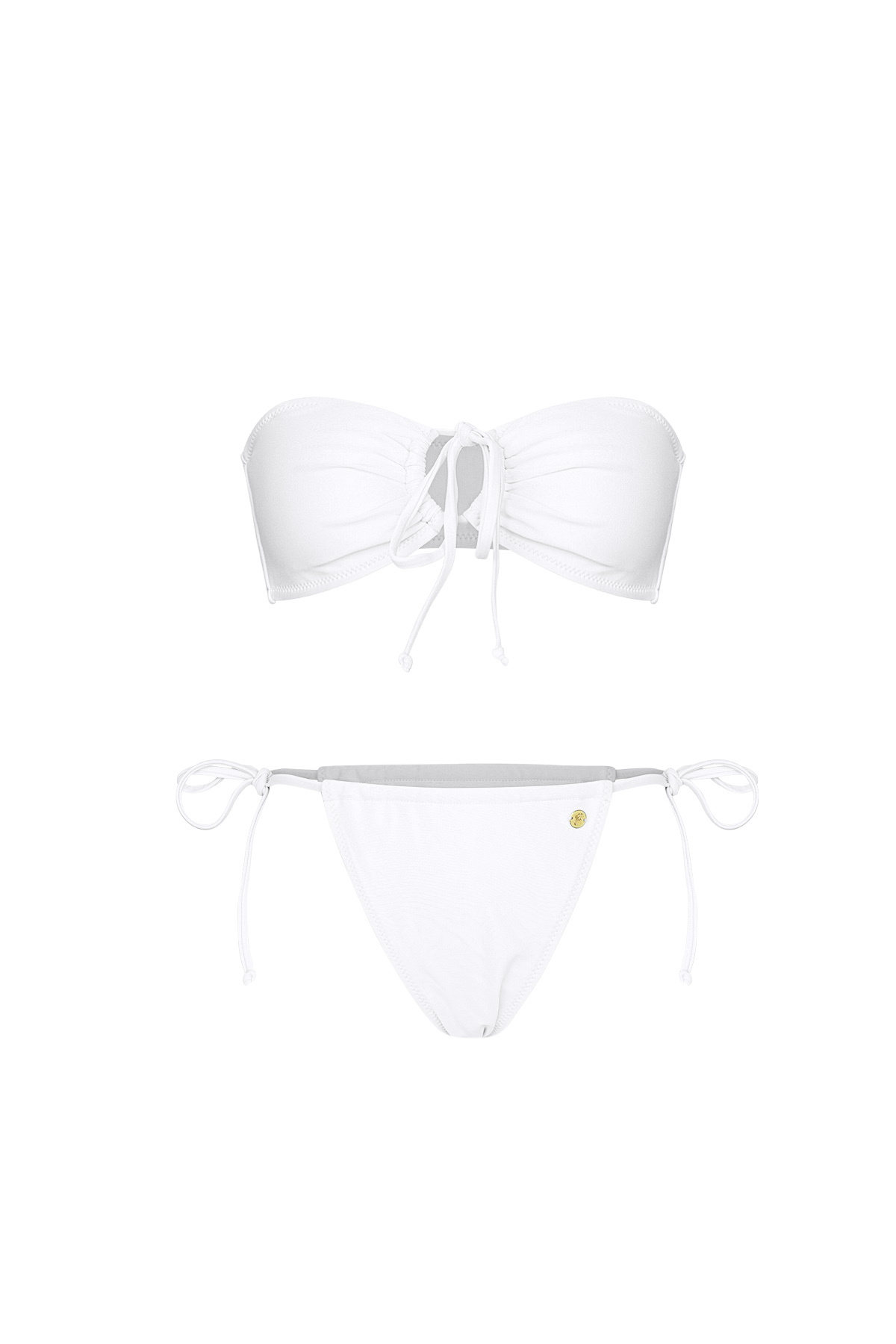 Bikini tagliato - bianco S h5 