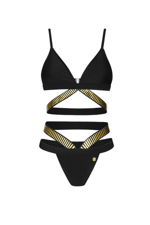 Bikini dorado fiesta - negro L h5 