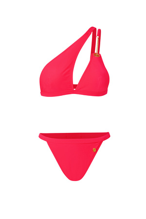 Bikini one shoulder - rood M h5 