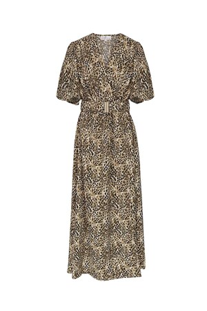 Long dress with print - beige S h5 
