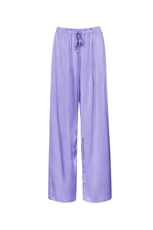 Pantalon Satin Violet S h5 
