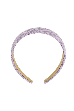 Patterned headband - lilac Purple Plastic h5 
