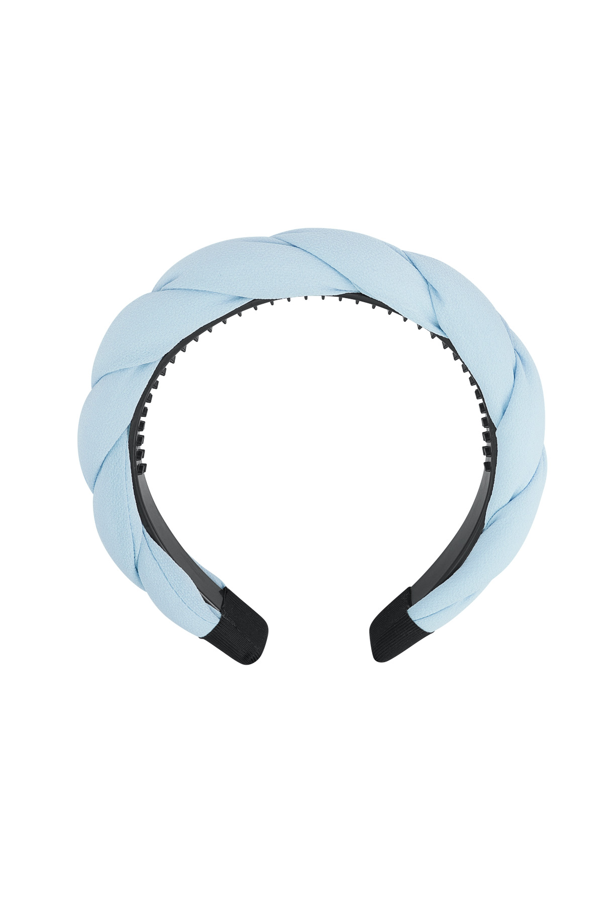 Haarband vlechtdetail - blauw Plastic h5 