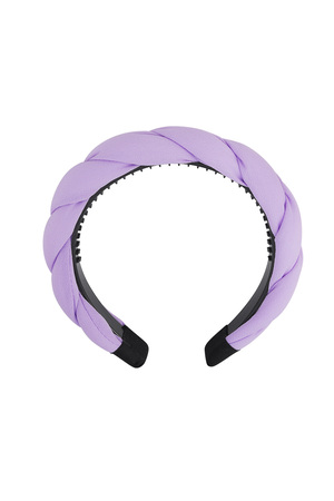 Hair band braid detail - lilac Purple Plastic h5 