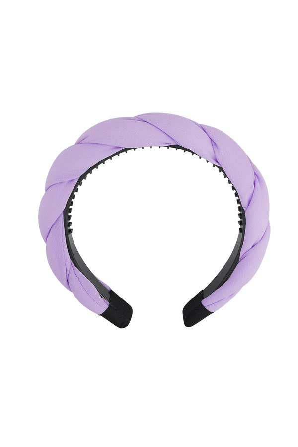 Zopfdetail Haarband - Flieder Lila Kunststoff