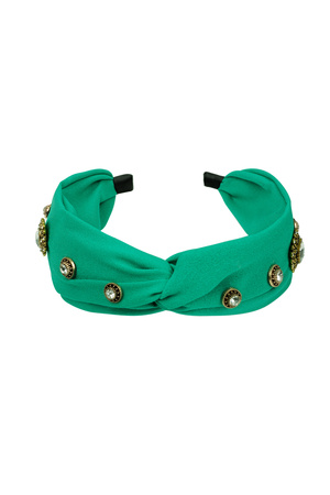 Headband pierres de déclaration - vert h5 Image4
