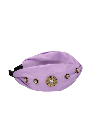 Headband pierres de déclaration - violet h5 Image4