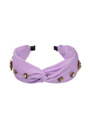 Headband statement stones - purple h5 Picture3