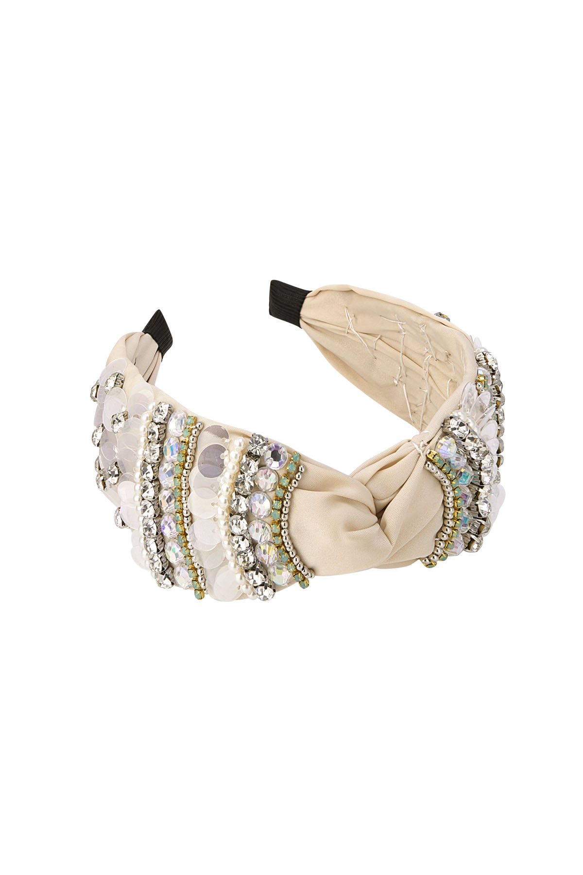 Hairband shimmering - off-white Polyester
