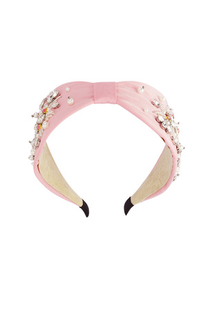 Hairband Pink Pearls Stones - Polyester h5 Picture2