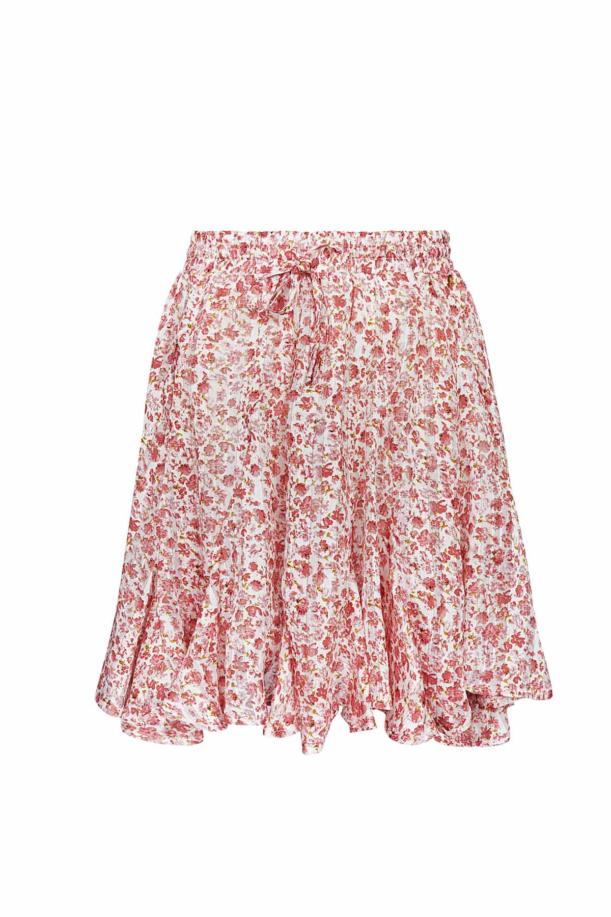 Skirt flowers with smock - pink