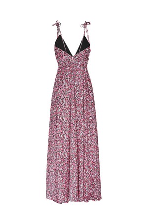 Dress spaghetti straps with print - red h5 Picture4