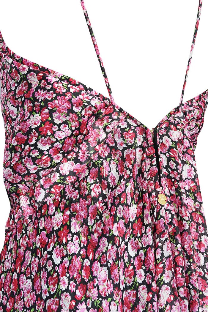 Dress spaghetti straps with print - red Picture6