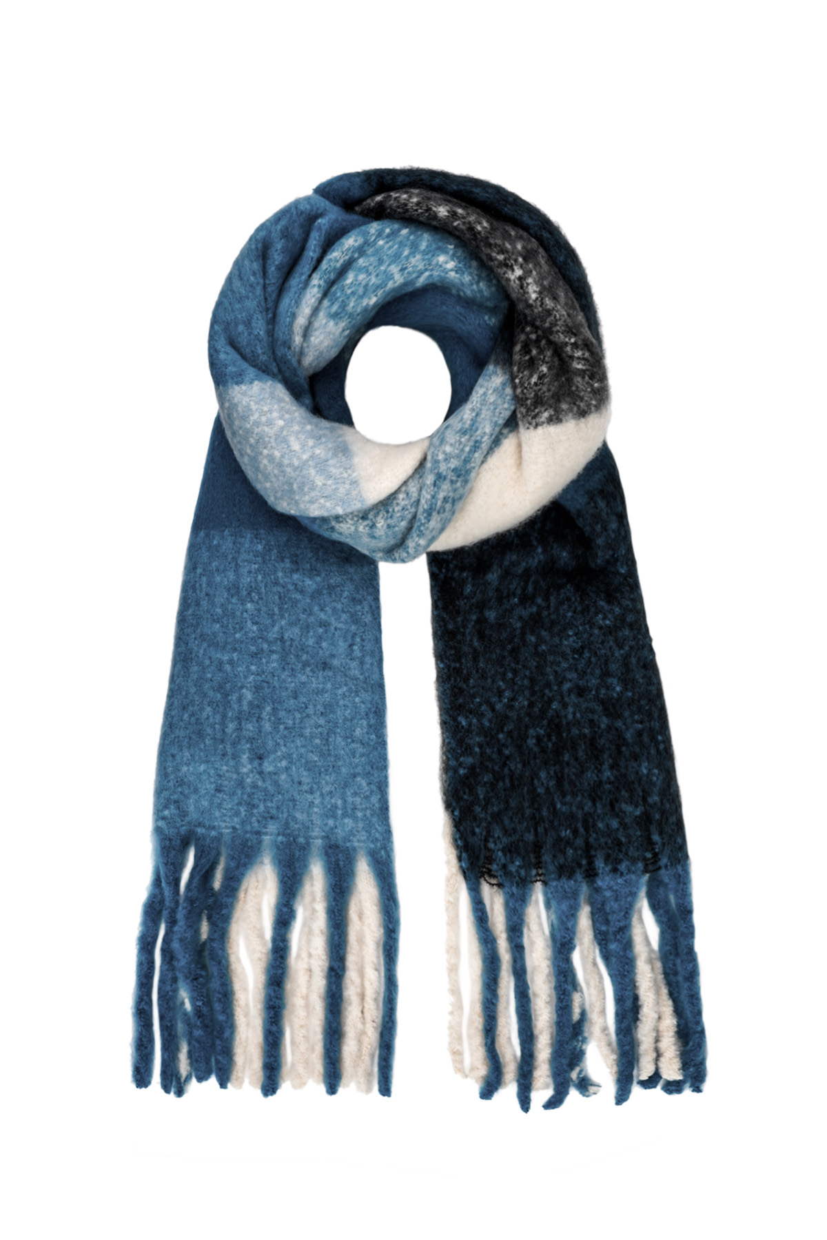 Sjaal ombre multi - blauw h5 