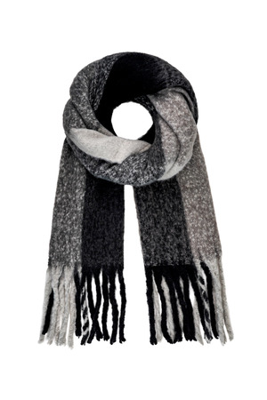 Sjaal ombre multi - grijs h5 