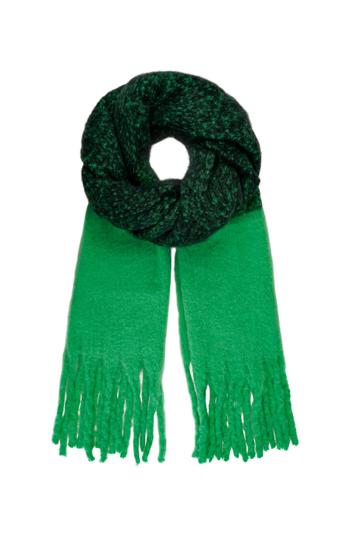 Kleurrijke sjaal groen 