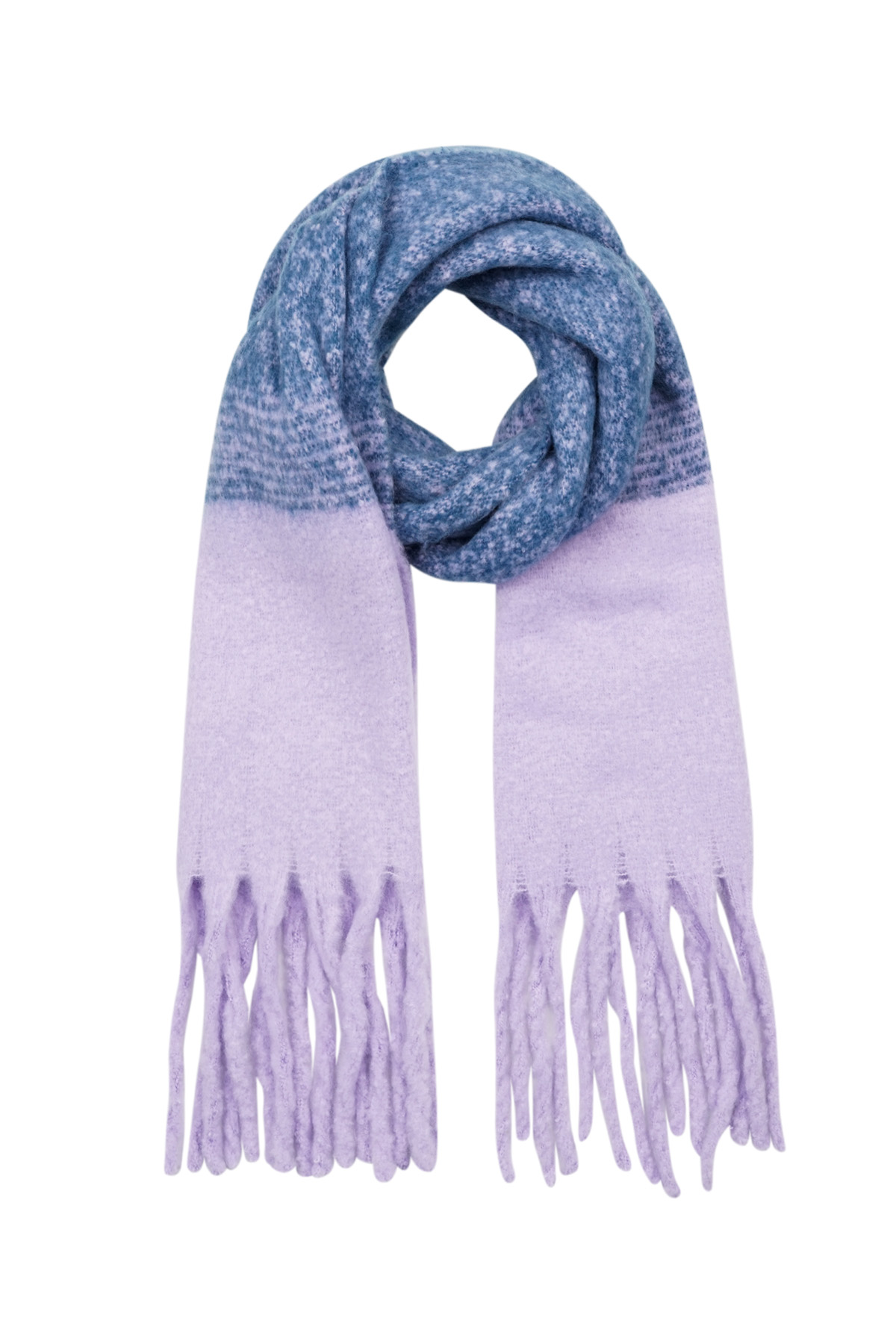 Colorful scarf purple blue